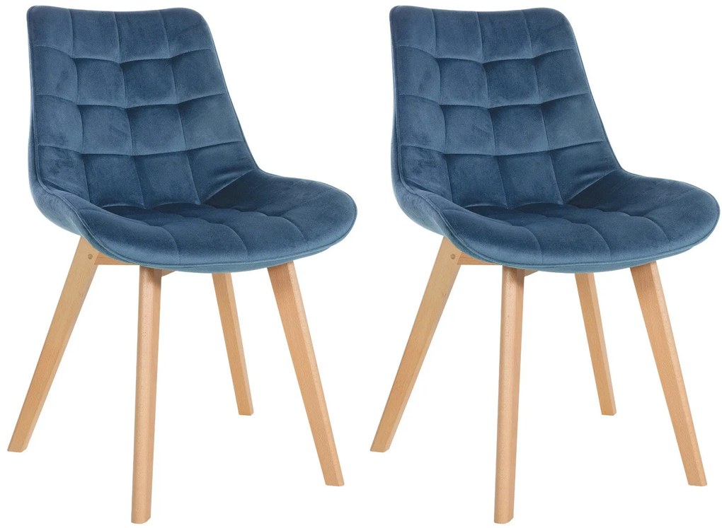 Sedie Brook İn Velluto: Eleganza E Comfort Per La Tua Casa / Blau