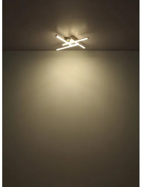 Globo 67346-24 - Plafoniera LED KIRINA LED/24W/230V 4000K cromo opaco