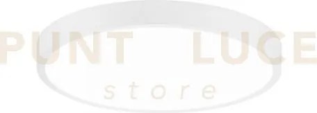 Plafoniera led domo bianca tonda 24w 2700lm 4000k ip44 24x2,4cm