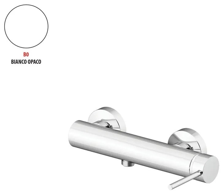 Rubinetto per doccia getto laminare cristallino ad incasso monocomando Circle two bianco opaco GATTONI RUBINETTERIA