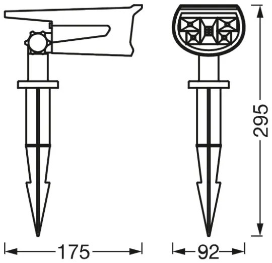 Ledvance - Lampada solare LED RGB ENDURA LED/0,5W/3,6V IP44