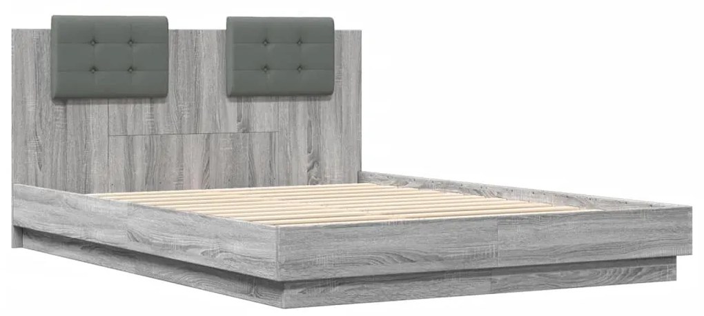 Giroletto testiera grigio sonoma 150x200 cm legno multistrato