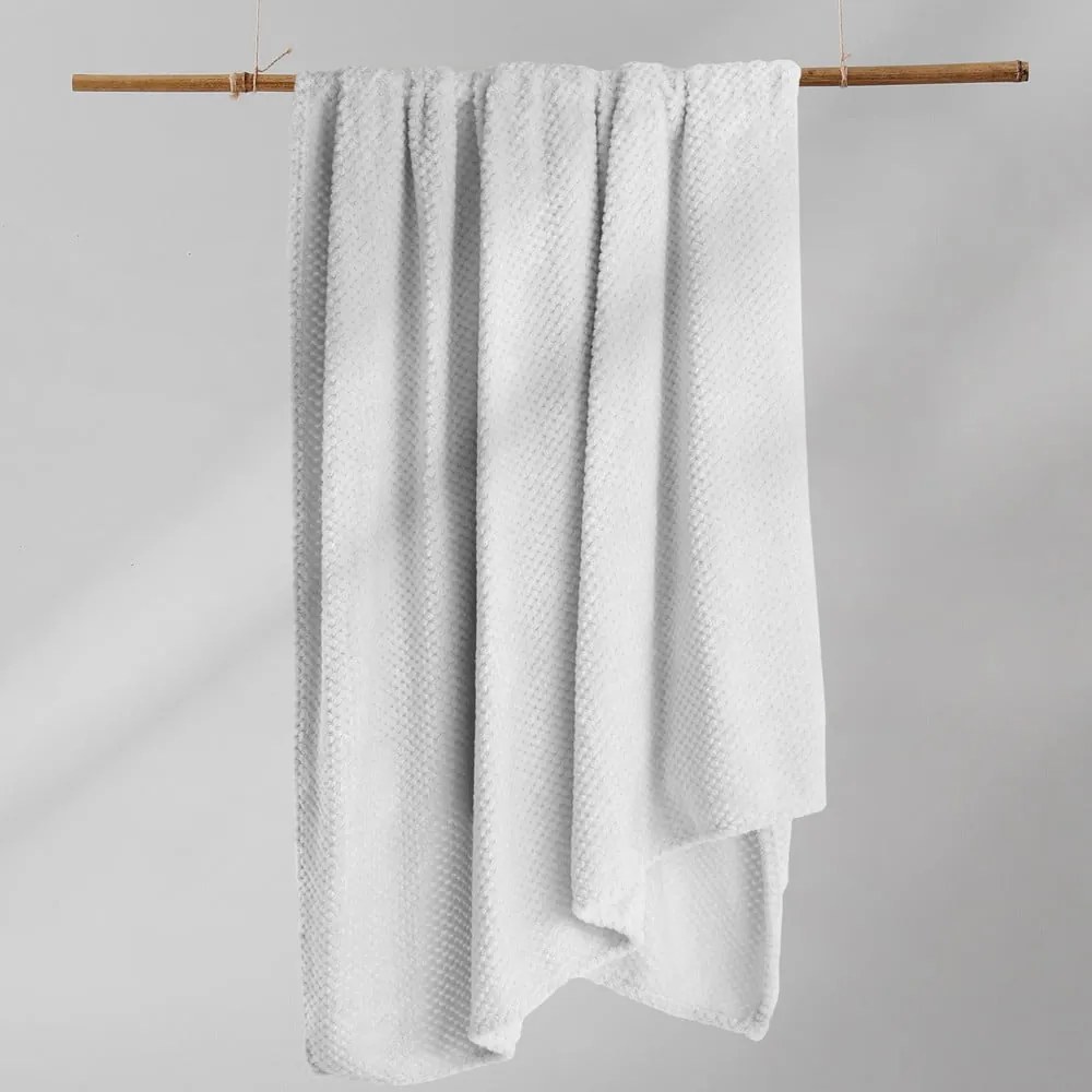 Coperta in microfibra bianca, 150 x 200 cm Henry - DecoKing