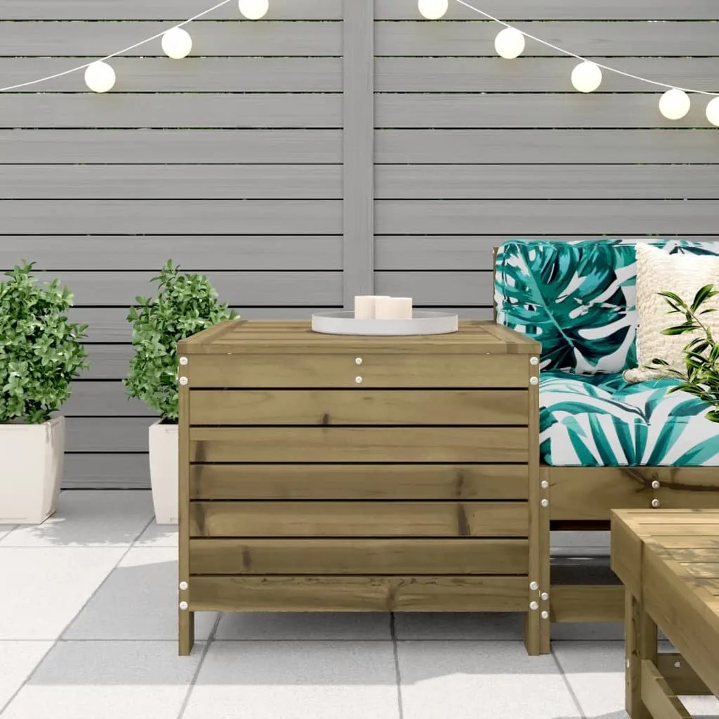 Poggiapiedi da giardino 62x63,5x53,5cm legno impregnato di pino