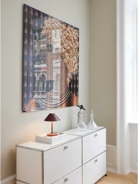 Halo Design 800834- Lampada da tavolo ricaricabile dimmerabile a LED HYGGE LED/3W/4000 mAh IP54 bordeaux