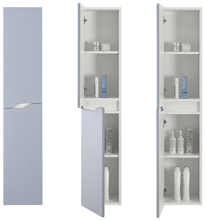 Colonna bagno sospesa 30x150 cm azzurro polvere Minori/Maiori