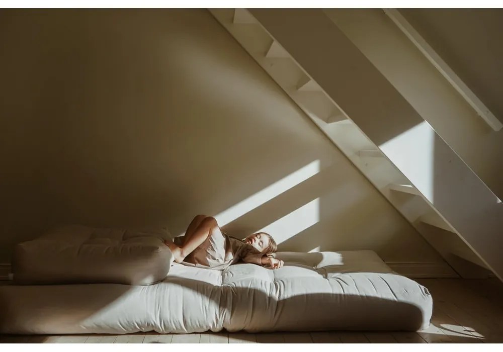 Divano letto arancione 140 cm Hippo - Karup Design