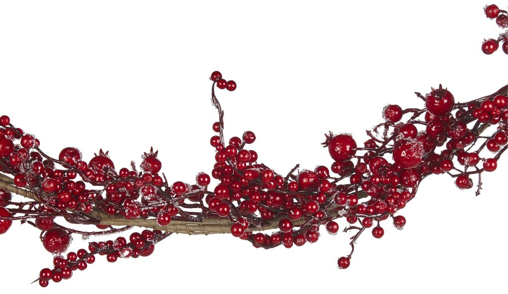 Festone natalizio rosso 150 cm TARIFA Beliani