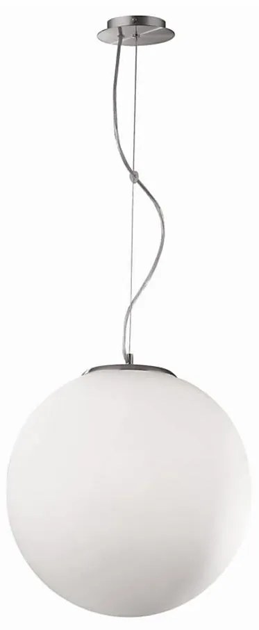 Ideal Lux - Lampadario a sospensione su cavo MAPA 1xE27/42W/230V diam. 20 cm bianco