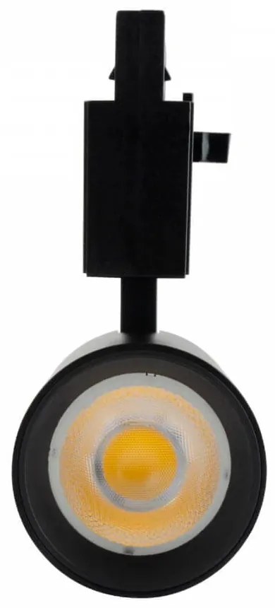 Faro LED 20W Trifase Nero 60°, 120lm/W, CRI92, no Flickering - BRIDGELUX LED Colore Bianco Naturale 4.000K