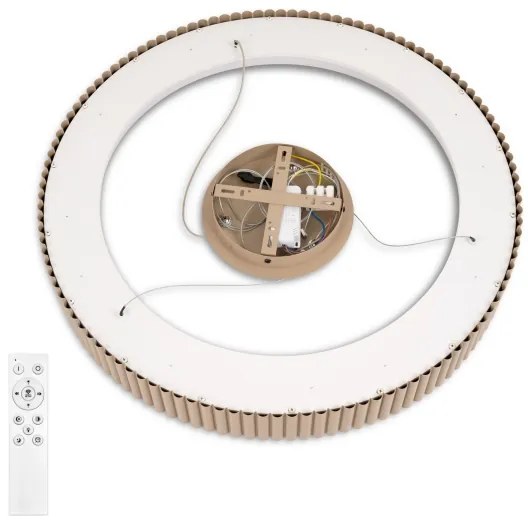 Brilagi - Lampadario LED dimmerabile a cavo FALCON MODERN LED/54W/230V 60 cm beige + telecomando