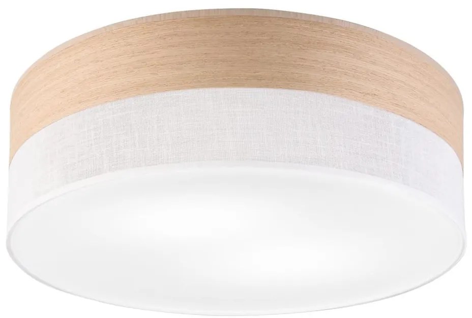 Plafoniera SIRJA WOOD 2xE27/15W/230V diametro 45 cm bianco/quercia