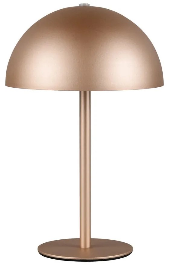 Lampada da tavolo LED color bronzo con paralume in metallo (altezza totale 21 cm) Munoz – Trio