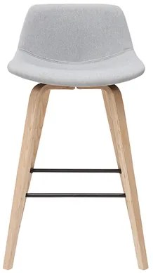 Sgabelli da bar scandinavi grigio chiaro e legno(set di 2) NONIE