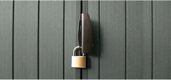 Casetta Da Giardino In Resina 190x183x221H Cm Darwin Verde 6x6 Con Finestre Keter