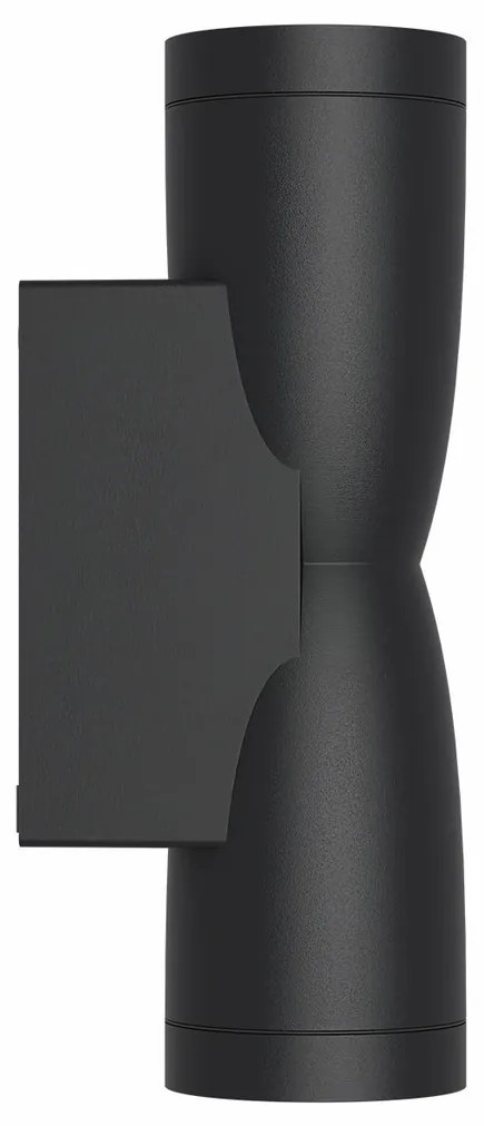 Applique Conica a Clessidra Bidirezionale IP65 GU10 - Nera