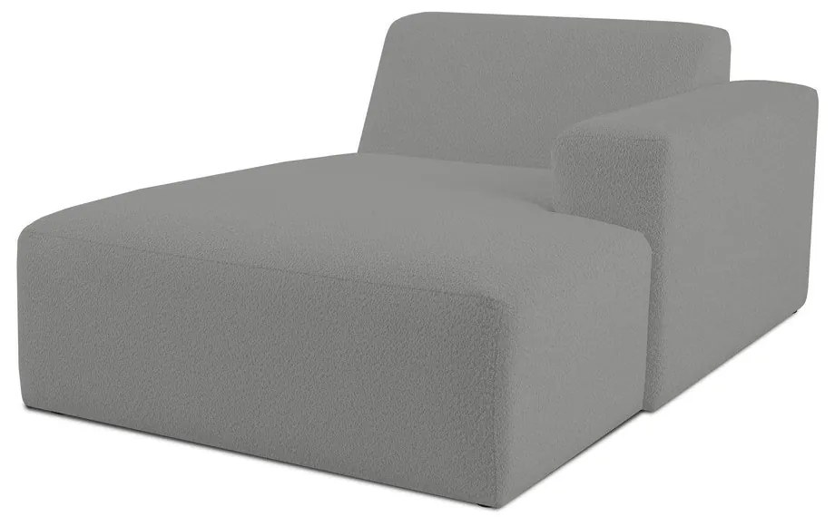 Modulo divano grigio in tessuto bouclé (angolo destro) Roxy - Scandic