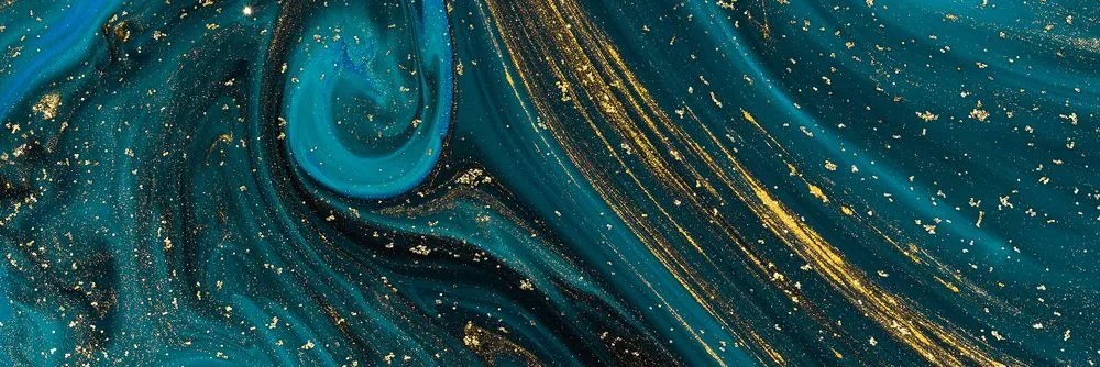 Stampa su tela – Astrazione smeraldo