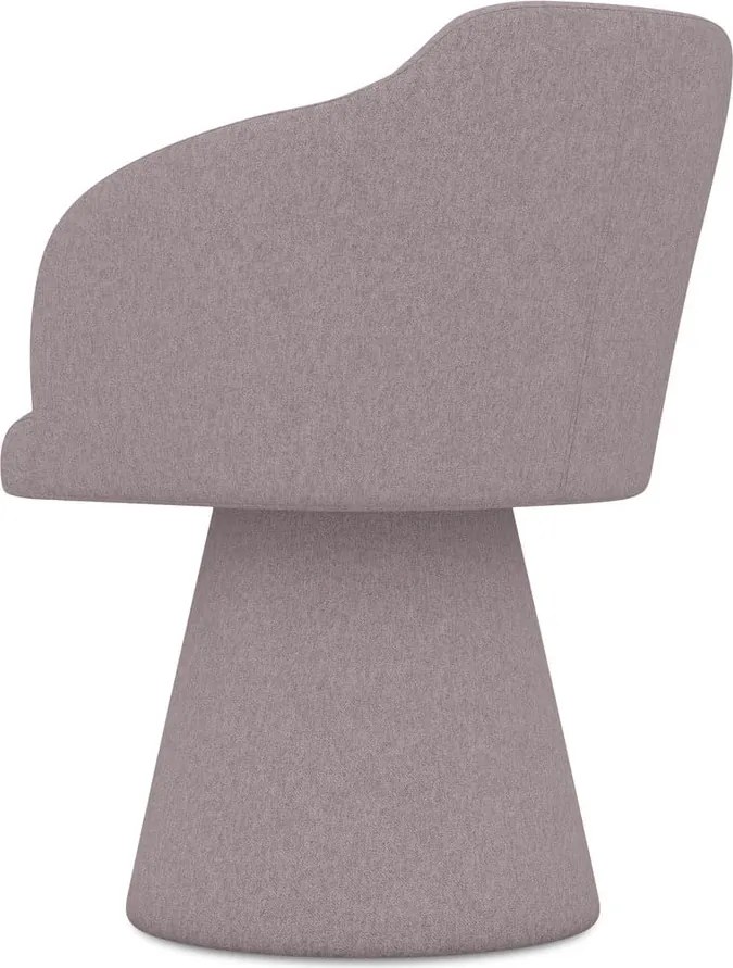 Sedia da pranzo lavanda in imbottito Kanoa – Makamii