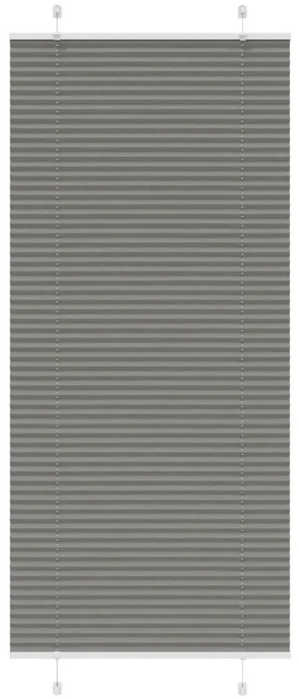 Tenda Plissettata Antracite 95x200 Cm Larghezza Tessuto 94,4 Cm /