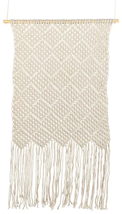 Decorazione da parete Macramè, arazzo in cotone Boho, 43 x 80 cm