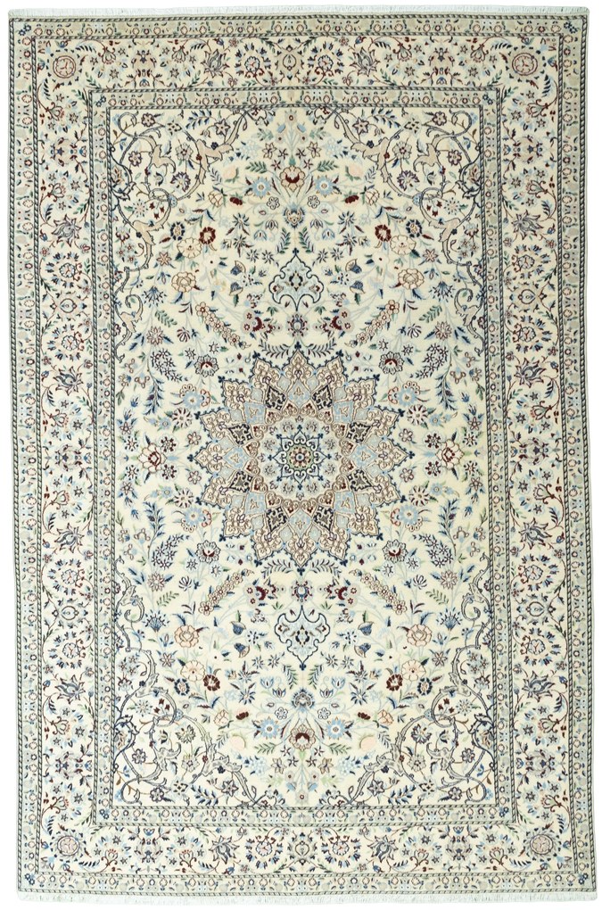 Nain Tappeto 200 x 300 Beige (Iran) Annodato A Mano