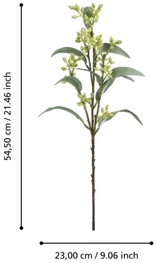 Eglo 428362 - Fiore artificiale ETAYA 54,5 cm verde