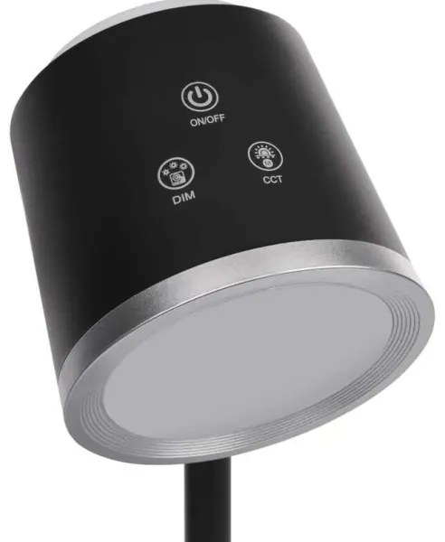 LED Lampada da tavolo ricaricabile dimmerabile 4in1 LED/6W/3,7V 3000K/4000K/6500K nero