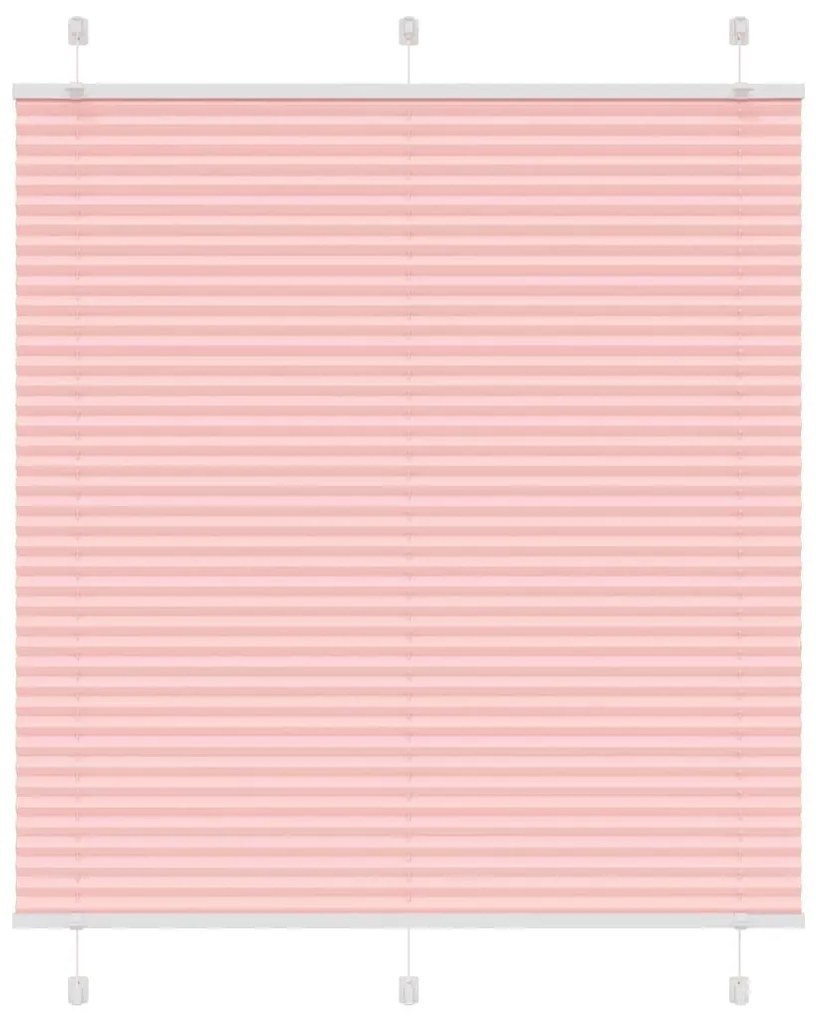 Tenda Plissettata Rosa 120x100 Cm Larghezza Tessuto 119,4 Cm /