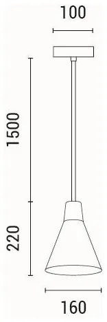 Lampadario a sospensione con filo 1xE27/15W/230V color crema