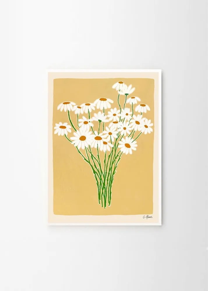 Poster 30x40 cm Daisies – Carla Llanos – The Poster Club