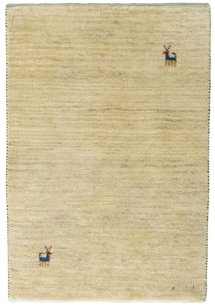 Gabbeh Tappeto persiano 60 x 90 Beige (Iran) Annodato A Mano