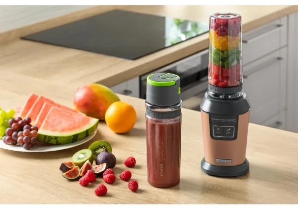 Sencor - Frullatore per smoothie con accessori 800W/230V ramato