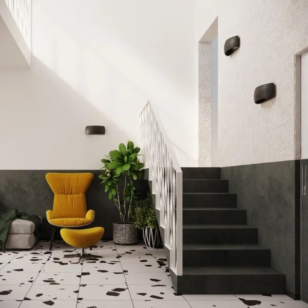 Applique PONTIUS 1xG9/60W/230V nera