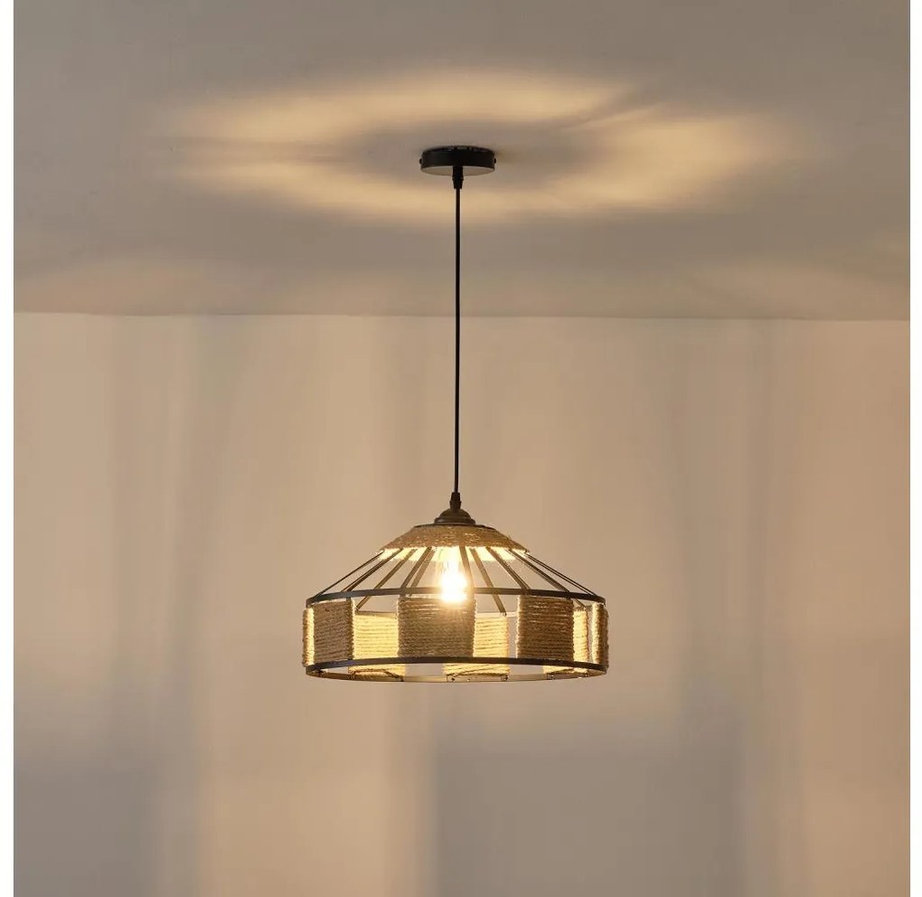 Lampadario a sospensione con filo 1xE27/15W/230V beige