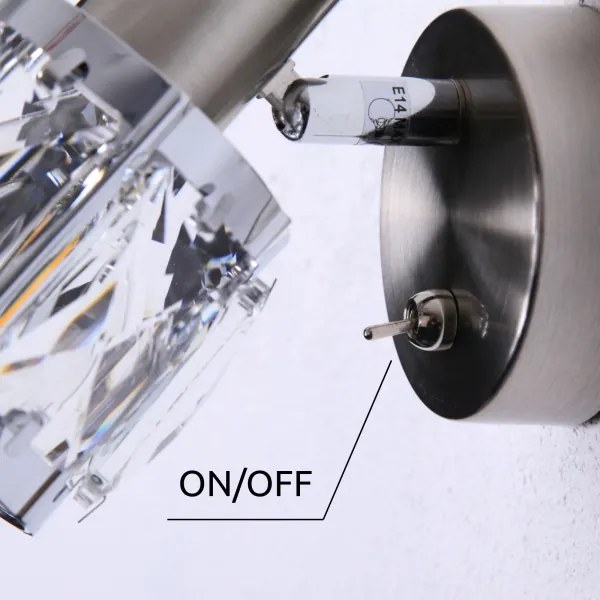 Globo 54356-1 - Luce Spot da parete KRIS 1xE14/40W/230V