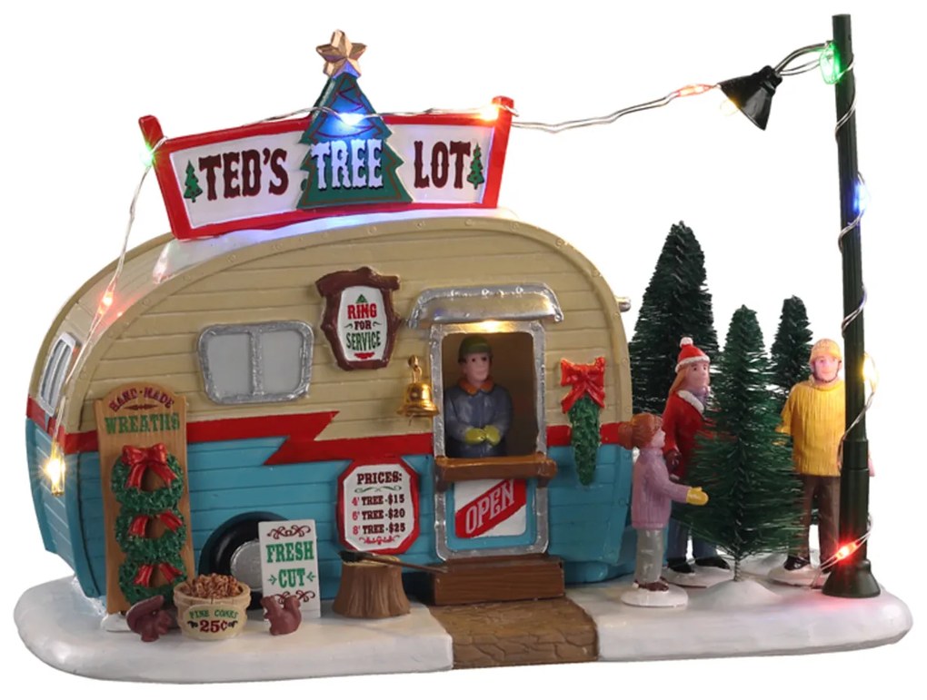 Ted's tree lot Lemax decorazione Natale