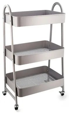 Carrello per Verdure Quid Casio Grigio Metallo 45 x 30,6 x 77,5 cm