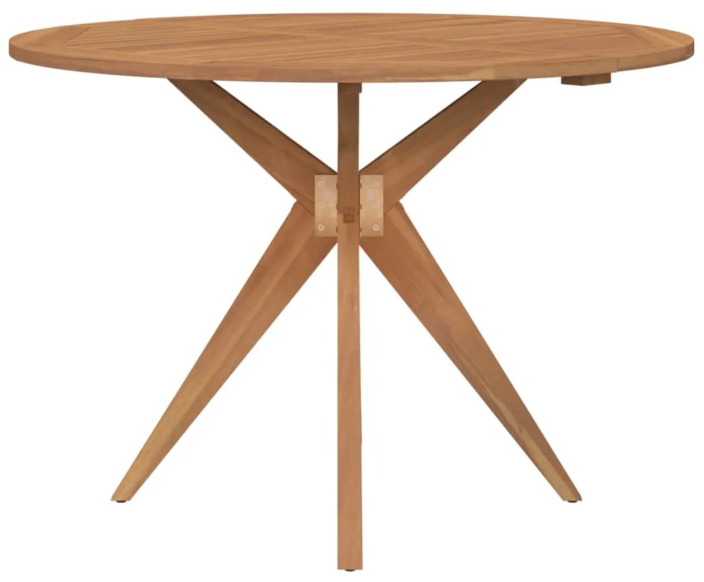 Set da pranzo per giardino 5 pz in legno massello di acacia