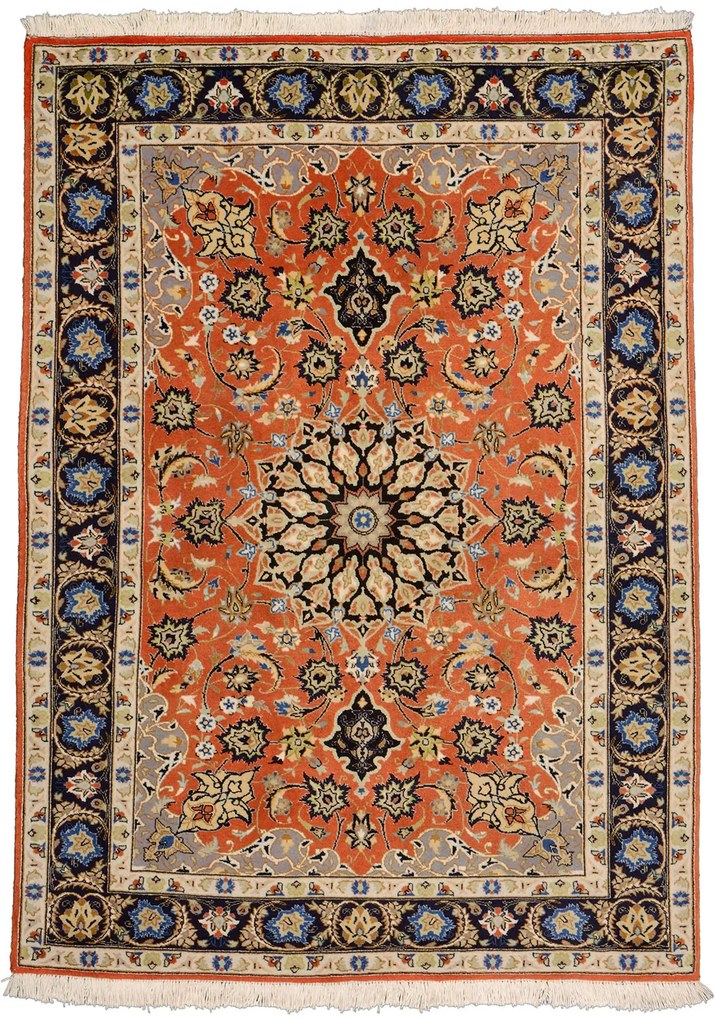 Isfahan Tappeto persiano 150 x 100 Beige (Iran) Annodato A Mano