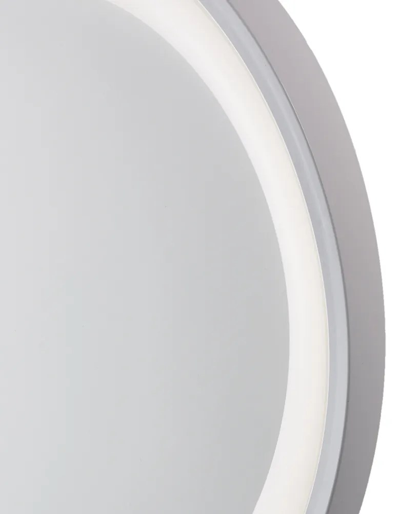 Plafoniera Moderna Circolare Anna Led Integrato In Alluminio Bianco