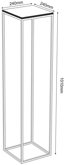 Portafiori 100x24 cm bianco