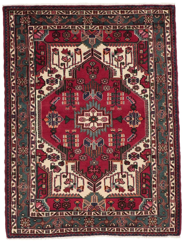 Tuyserkan Tappeto 110x150 Beige (Iran) Annodato A Mano