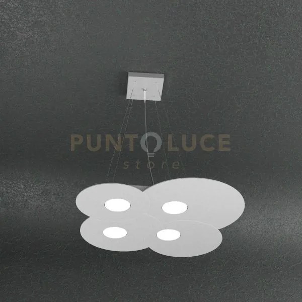 Cloud sospensione 4 luci grigio 1128-s4-gr