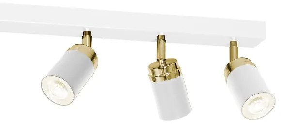 Faretto RENO 6xGU10/60W/230V bianco/dorato