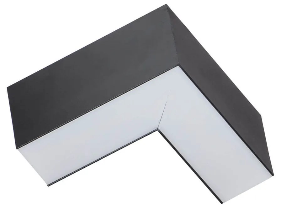 Angolo LED luminoso 8W per Lampade Lineari CCT Nero