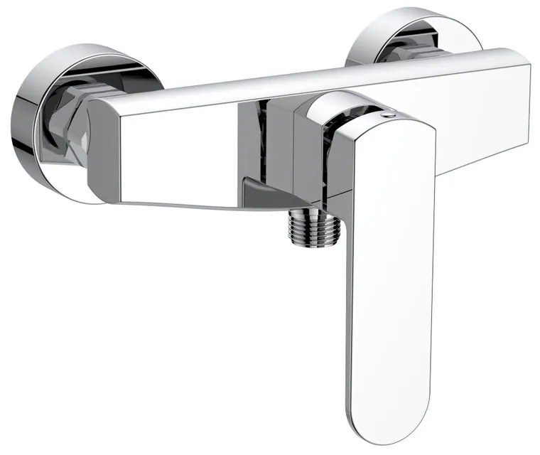 Rubinetto per doccia getto laminare cristallino monocomando Zefir cromo lucido AQUASANIT