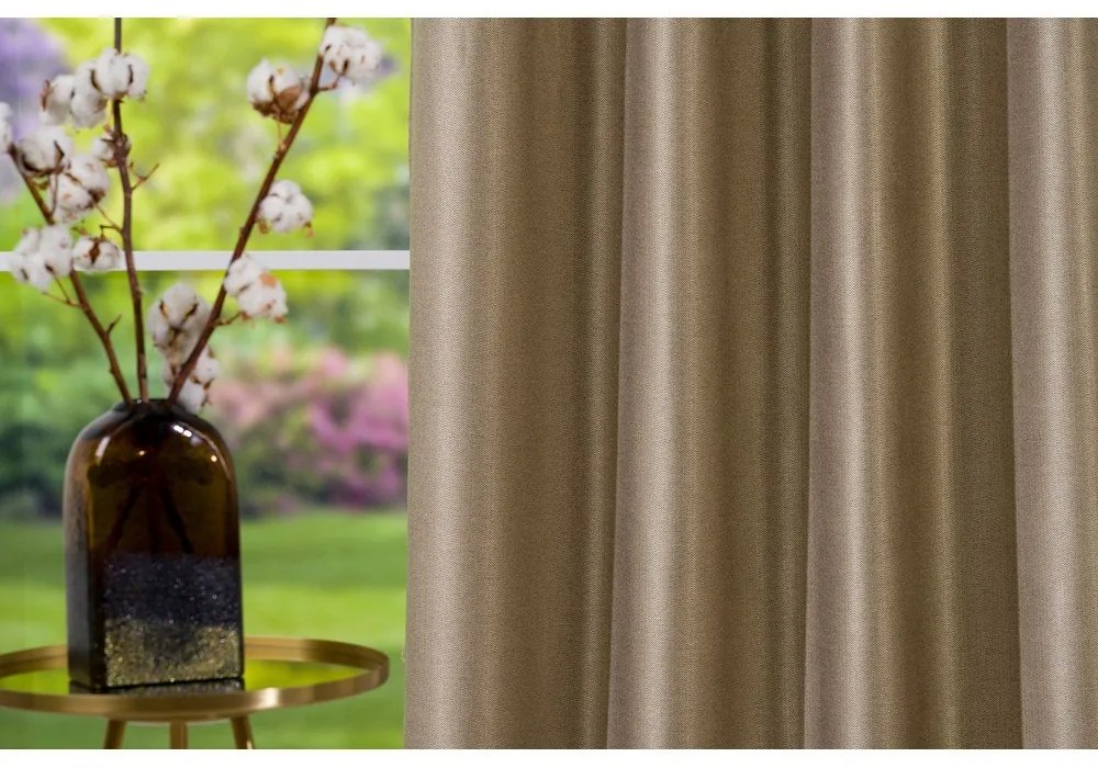 Tenda in oro 140x260 cm Torre - Mendola Fabrics