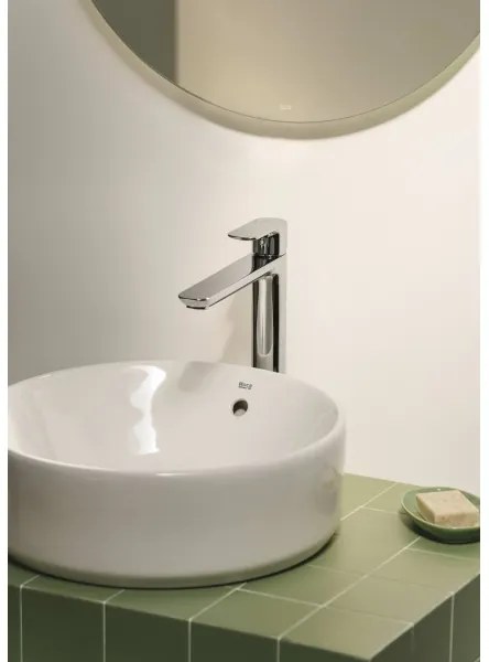 Roca A3270MJ000 - Lavandino da appoggio GAP diametro 39 cm ceramiche/bianco