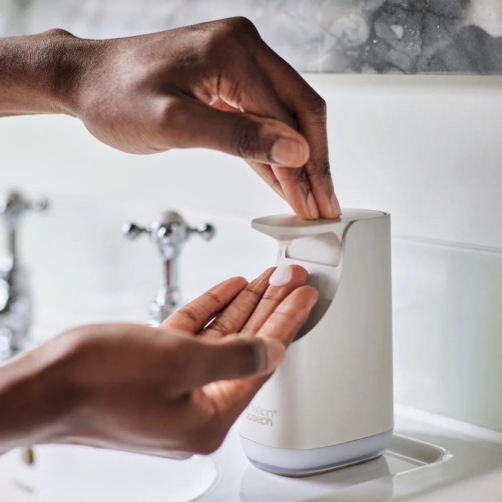 Dispenser per sapone beige in plastica 350 ml Slim – Joseph Joseph